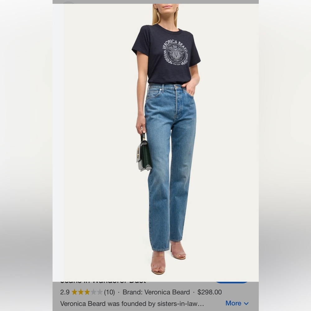 Veronica beard daniela straight leg jeans